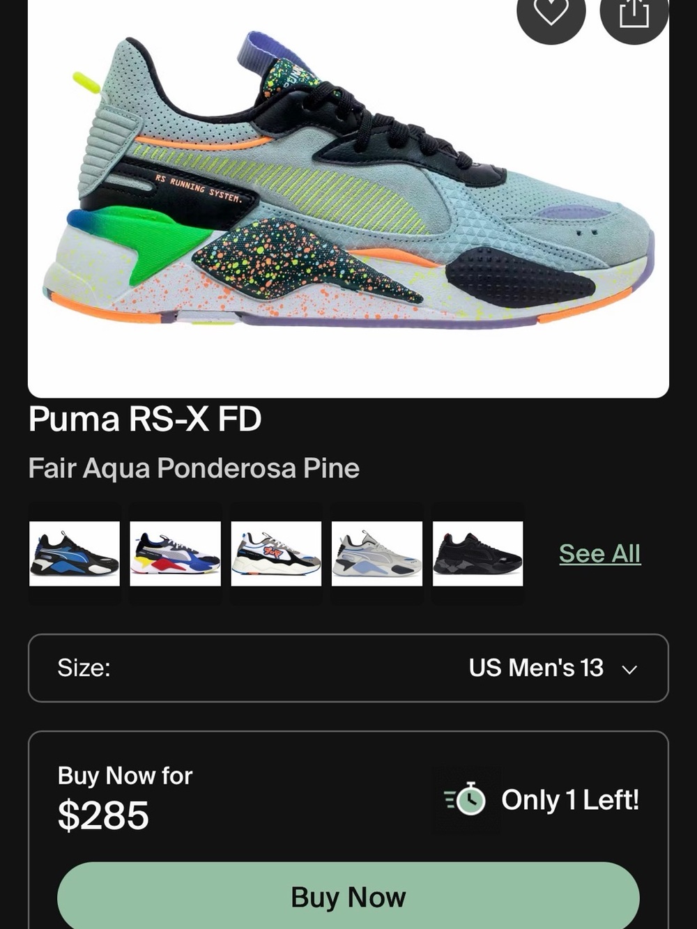 Puma RS-X Fourth Dimension sneakers